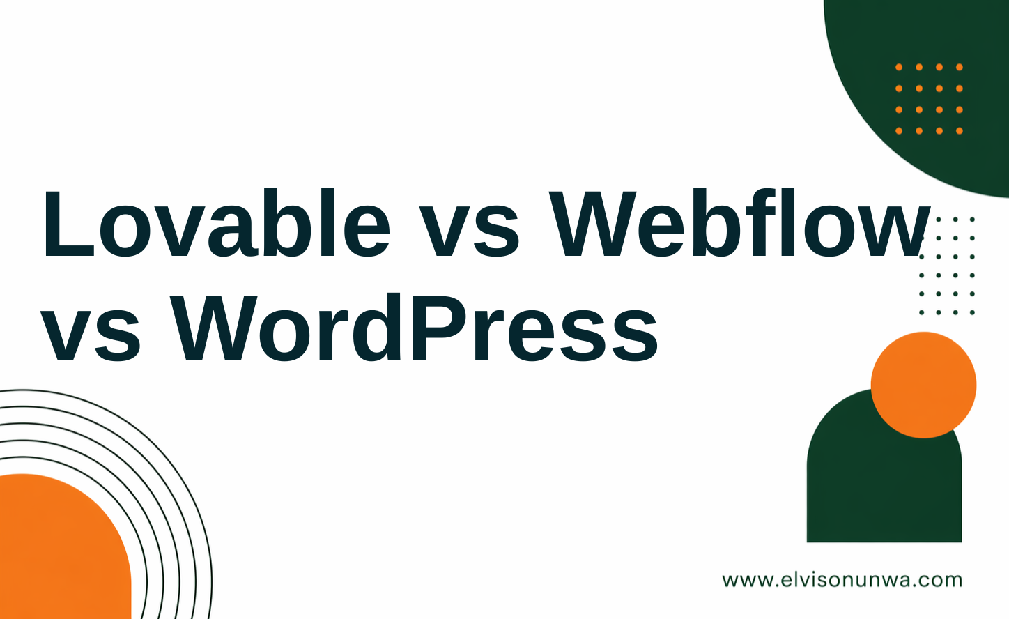 No-Code MVP in Nigeria: When to Use Lovable, Webflow or WordPress