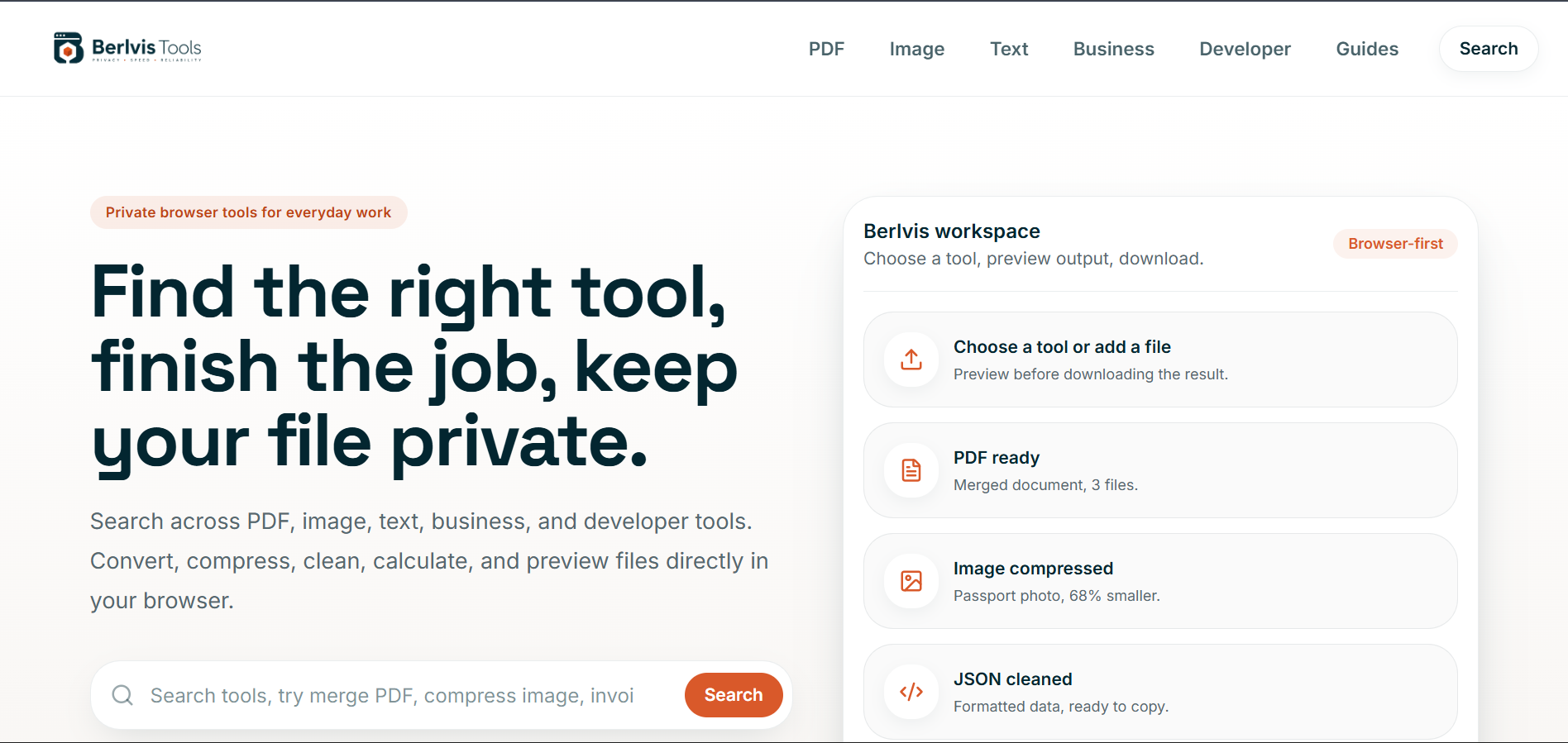 Berlvis Tools project preview