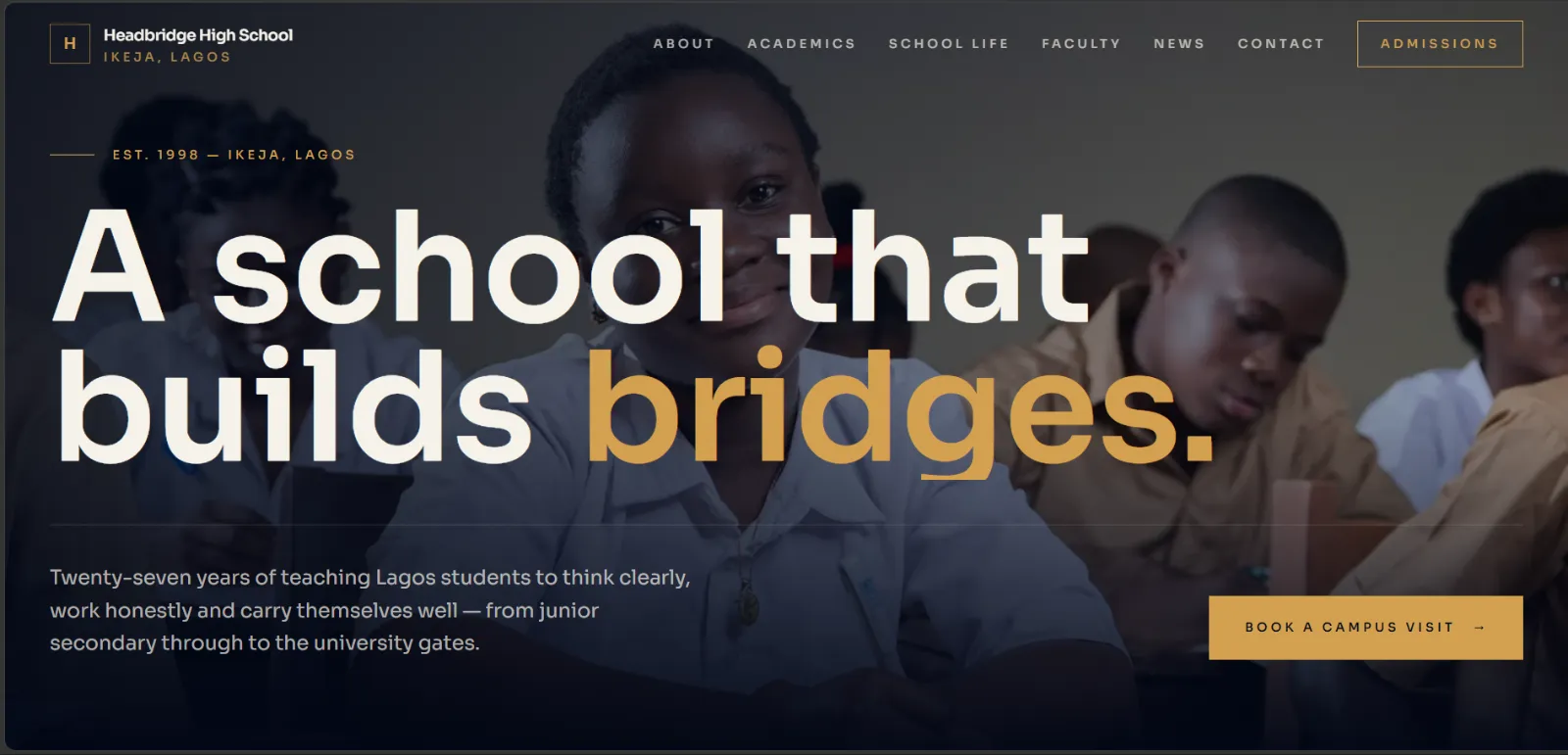 HeadBridge School project preview